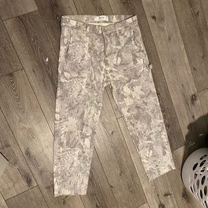 Hollister Light Gray Cargo Pants